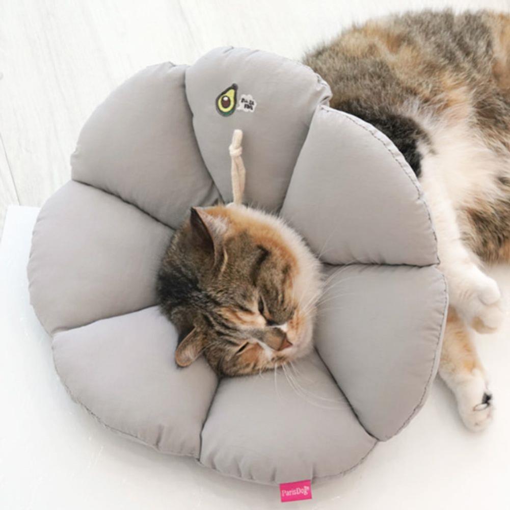 クッションネックカラー（エリザベスカラー） 1P 犬猫用 術後用 綿素材 S