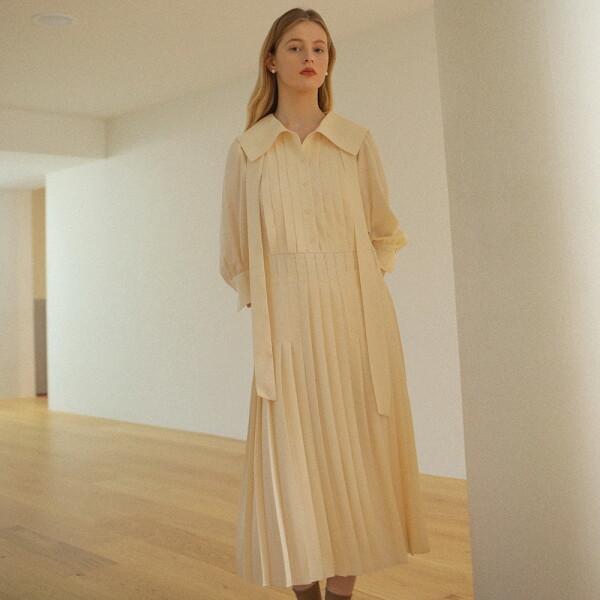 on&on プリーツ タイワンピース new3xo727