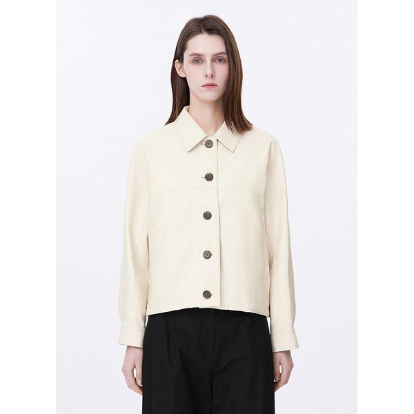 SHE'S MISS フェイクレザー ストリング カラージャケット SWWJPP12040