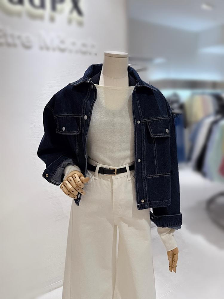 GGPX ステッチ 切替 デニムジャケット Q2JK003B