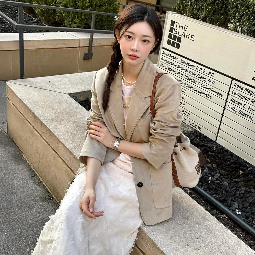 on&on ヴィーガン スエードジャケット nel5xj8099