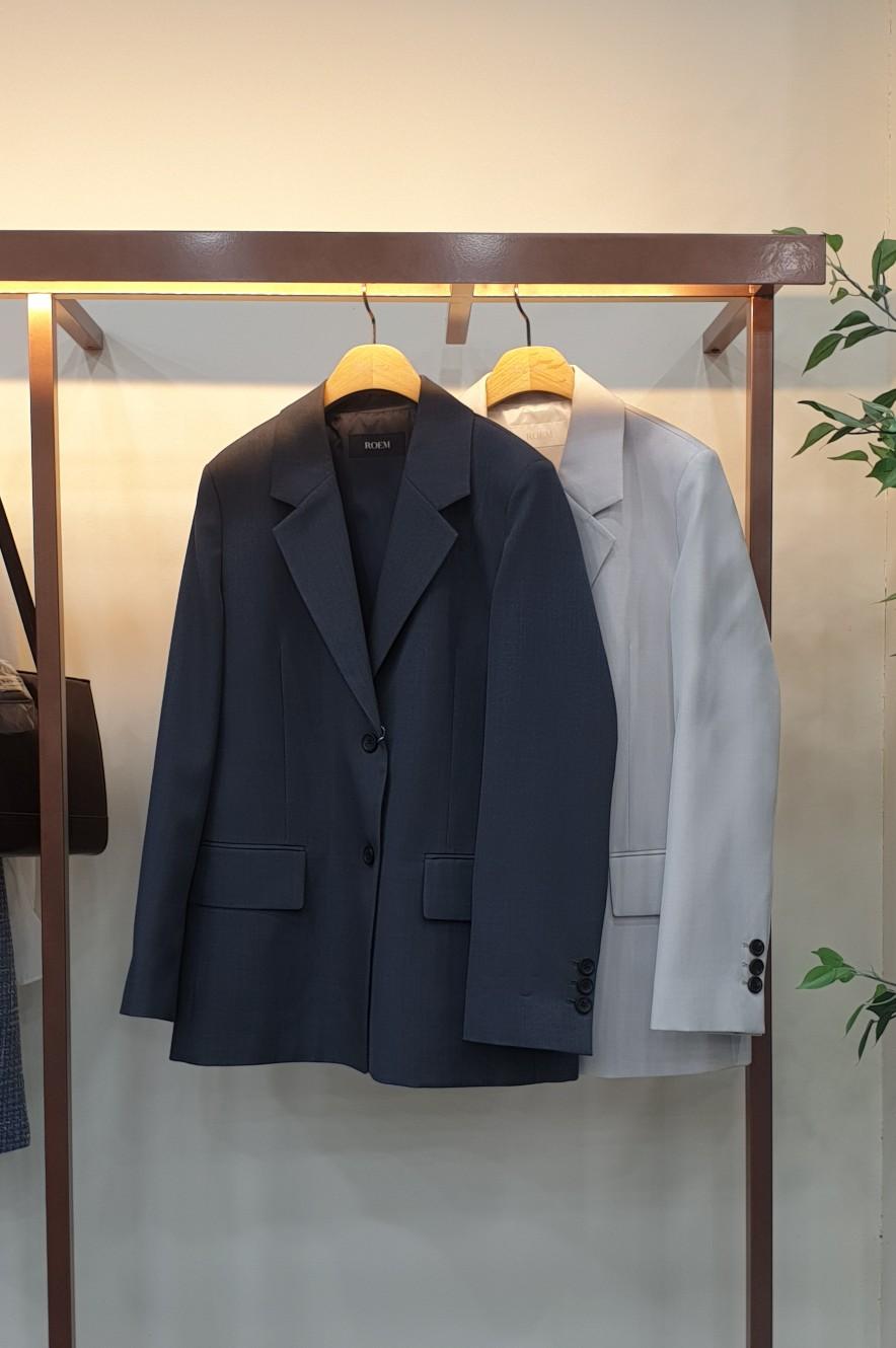 ROEM バックベント オーバーフィット テーラードジャケット RMJKF49RT3