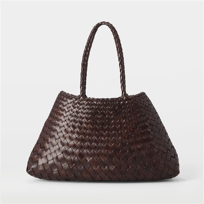 DRAGON DIFFUSION SANTA CROCE ビッグトートバッグ 8892 DARK BROWN