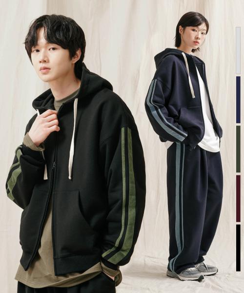 [제멋] [SET] 사이드 트랙 후드집업 셋업 OYLP2544+OYHD2546 5004580940