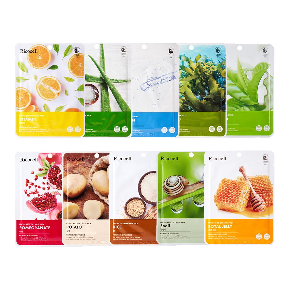 リコセル ネイチャー リカバリー マスクパック 10種セット
