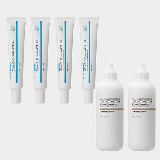 GS限定 エクソプロキシル シカ エクソゾメソッド プラス 50 クリームアンプル トナー混合ダブル構成 TV商品