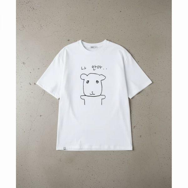 SPAO 가나디 半袖 Tシャツ WHITE_SPRLG25U09