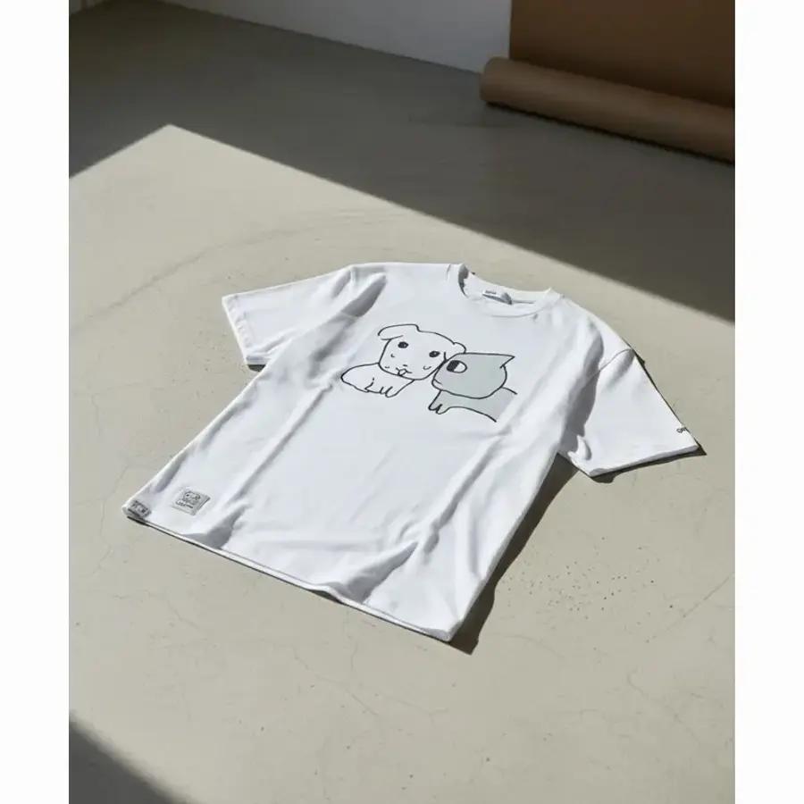 SPAO 가나디 半袖 Tシャツ OFF WHITE_SPRLG25U09