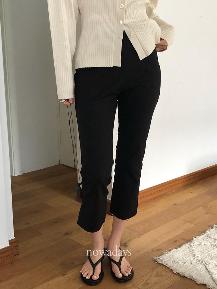 (再入荷) Founders コットン カプリパンツ スリムフィット スリット 7分丈パンツ