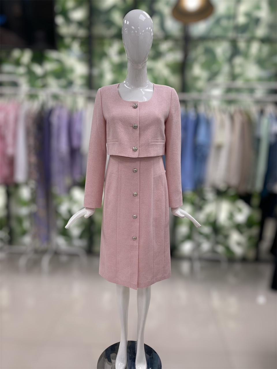 DEWL 2WAY ツイード ロングワンピース D234MSE041