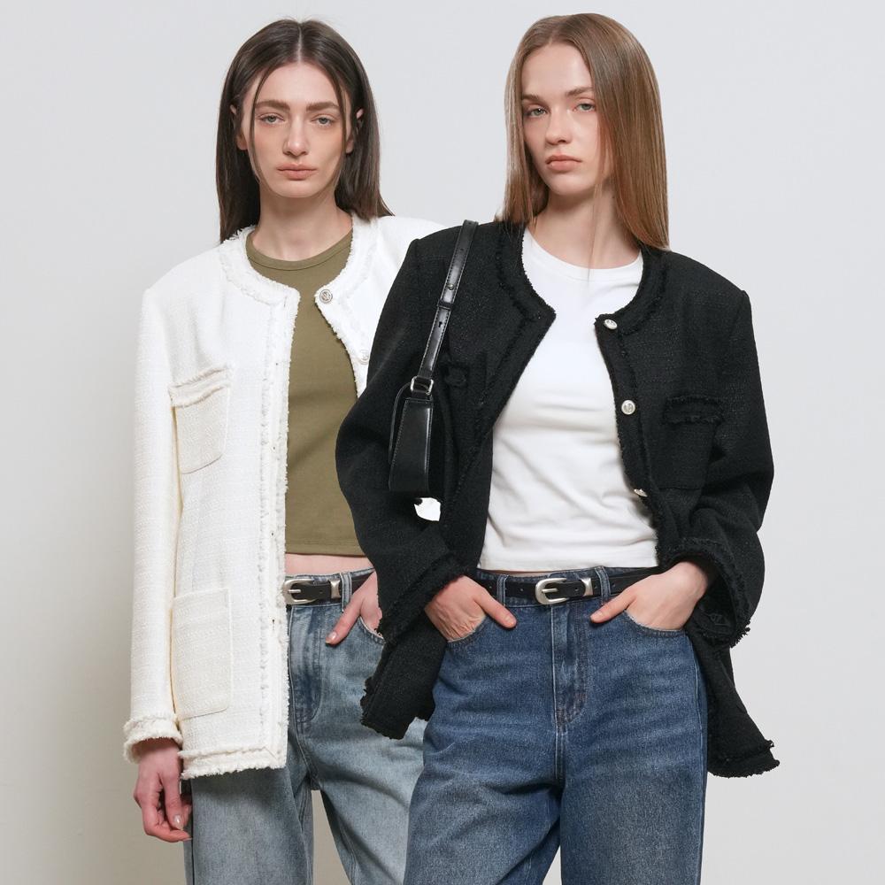 GENERAL IDEA フリンジトリミング ツイード ジャケット 3COL GF1LJK507 1069426