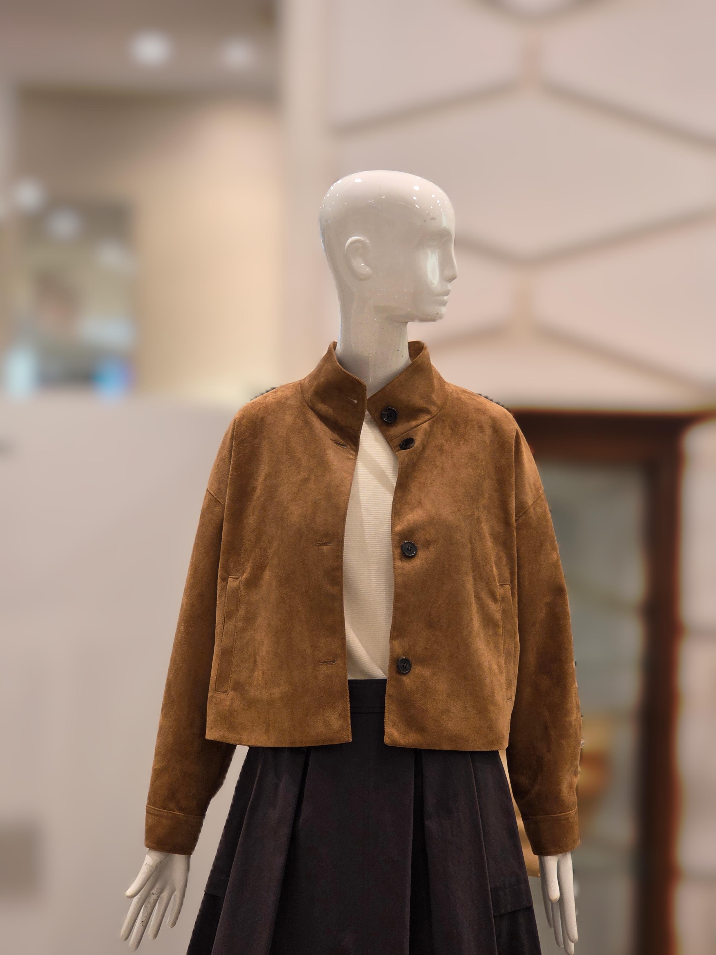 ZOOC フェイクレザー シングルボタン ジャケット V261PSF952 - Image 1