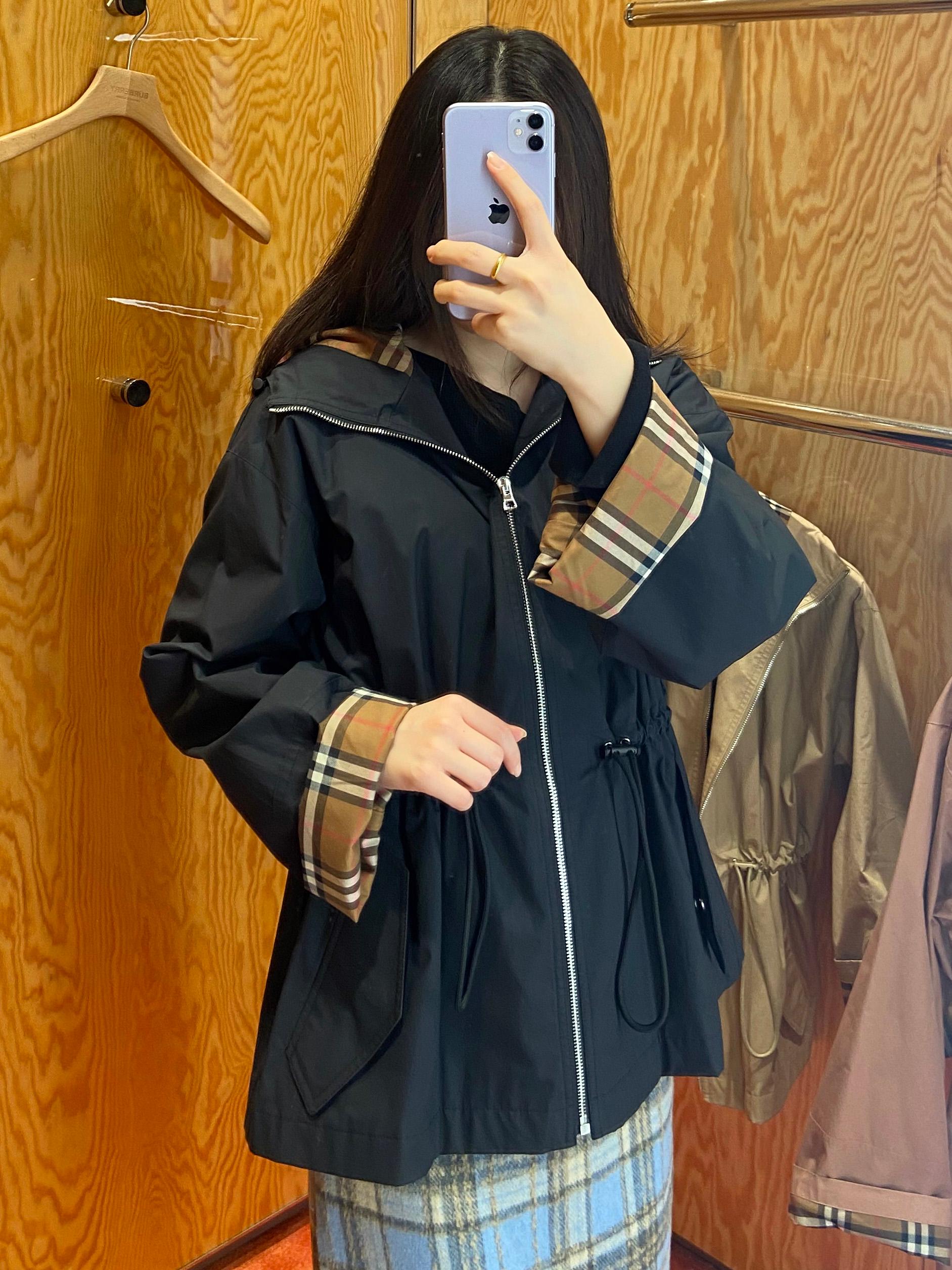 BURBERRY MEDLEY コットン フード ウインドブレーカー ジャケット 81191491 81191481 81191501 (関税込・送料込)