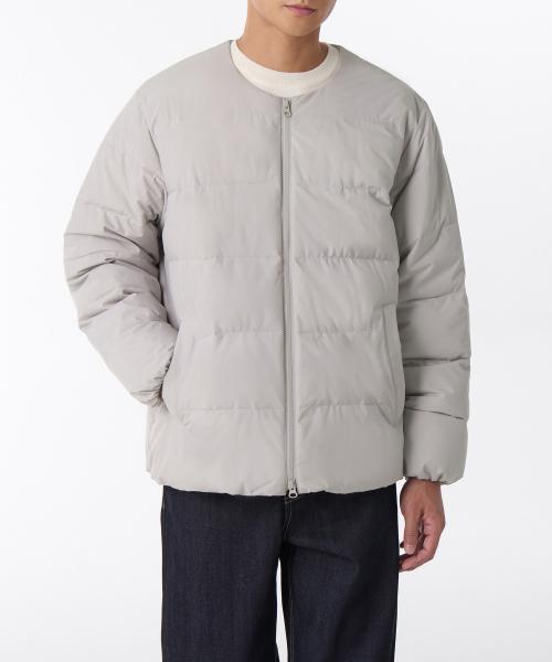 [무신사 스탠다드] 데일리 푸퍼 칼라리스 패딩 재킷 [애쉬 그레이] MMDJJBZ14-AY