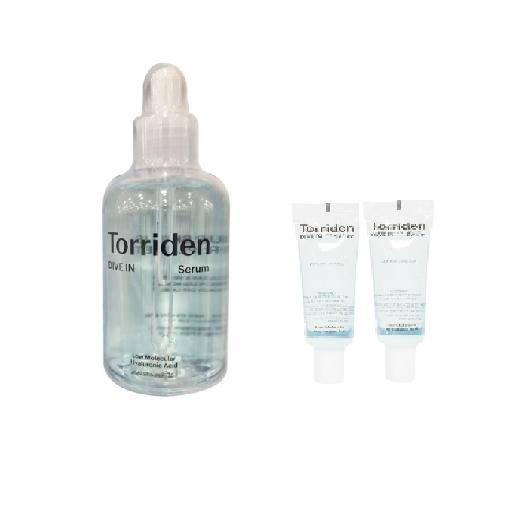 TORRIDEN Dive-In セラム 低分子ヒアルロン酸 モイスチャーアンプル 100ml + 20ml x 2個, 1個