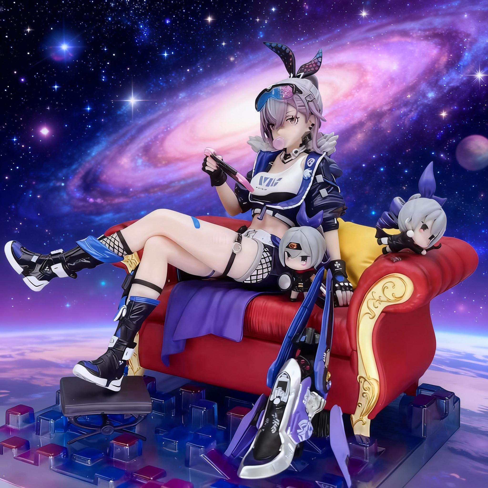 『崩壊スターレイル』 銀狼 フィギュア 24cm (シルバーウルフ キャラクターモデル 1:7)