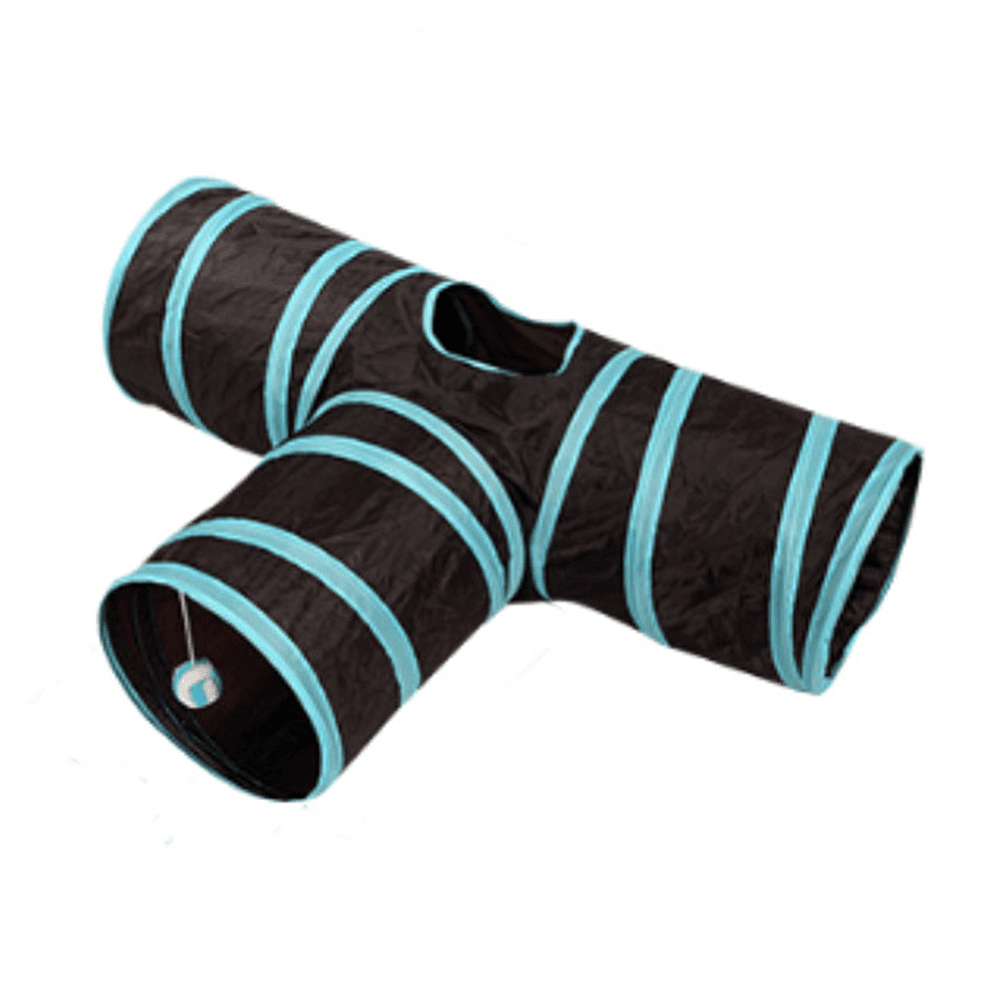 猫用トンネル キャットトンネル 隠れ家 おもちゃ カサカサ T型