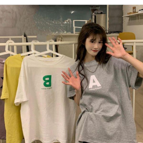 レディース アパレル トップス アルファベット 半袖 ボックス Tシャツ STY-BI-A200520