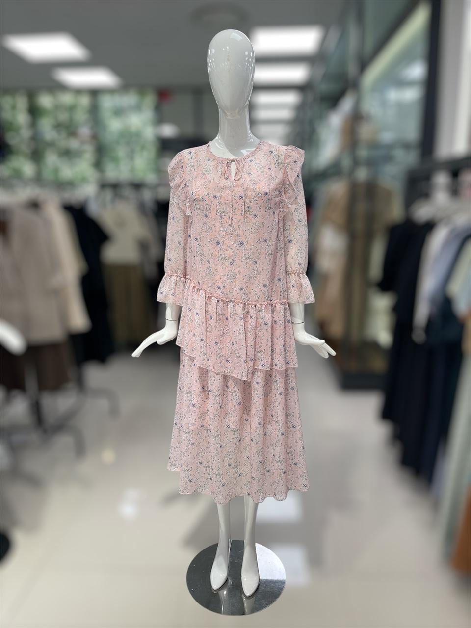 デュエル フラワー シフォンシャーリング ワンピース L243PSE009