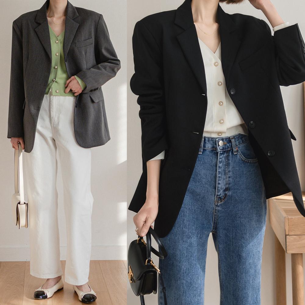 レディース ボーイフィット ジャケット 春 オーバーフィット バックベントジャケット スーツ 結婚式 ジャケット 77 88 ビッグサイズ 40代 コーデ