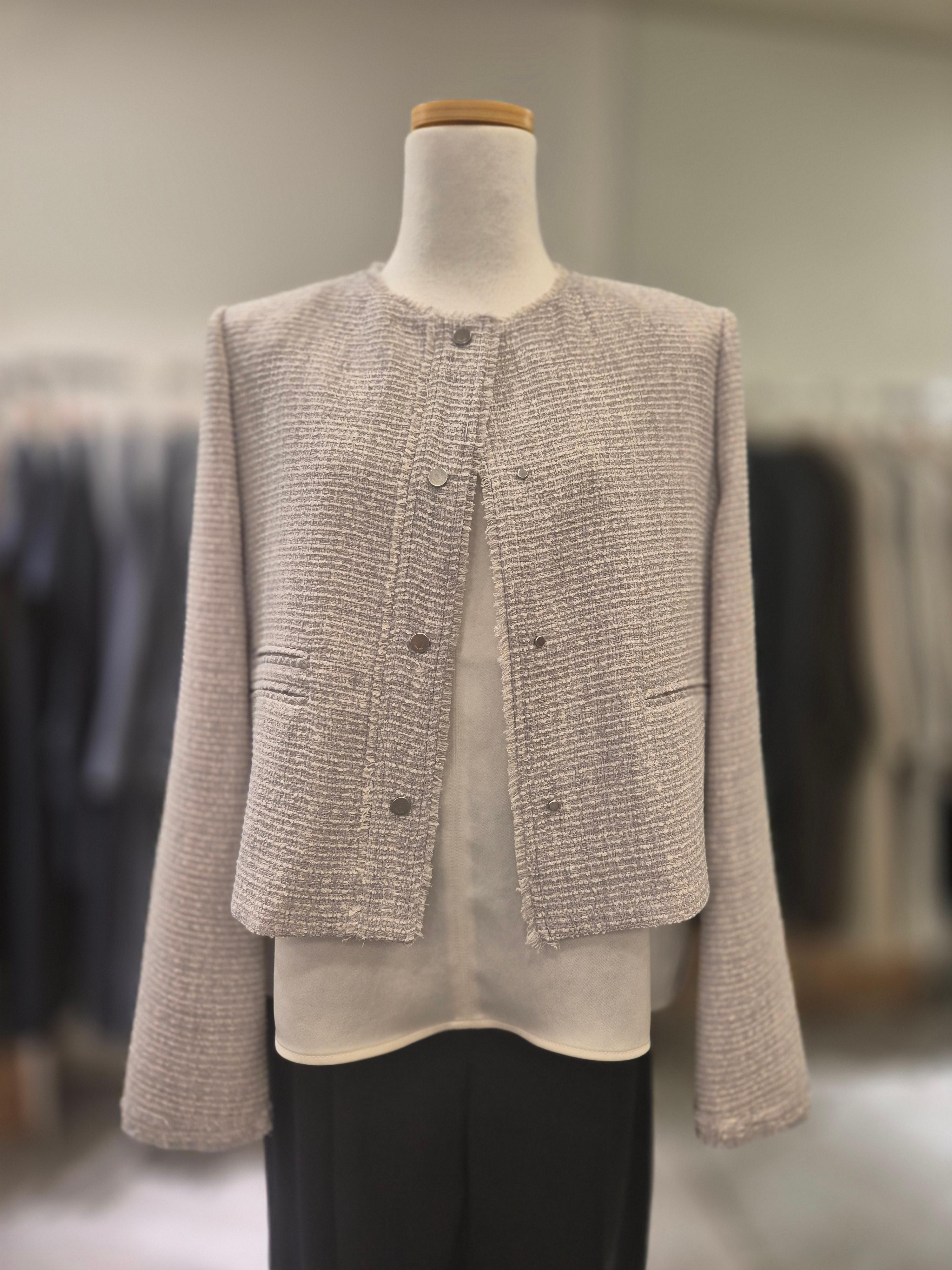 ON&ON ラウンドネック タッセルツイードジャケット NJW6MJ332