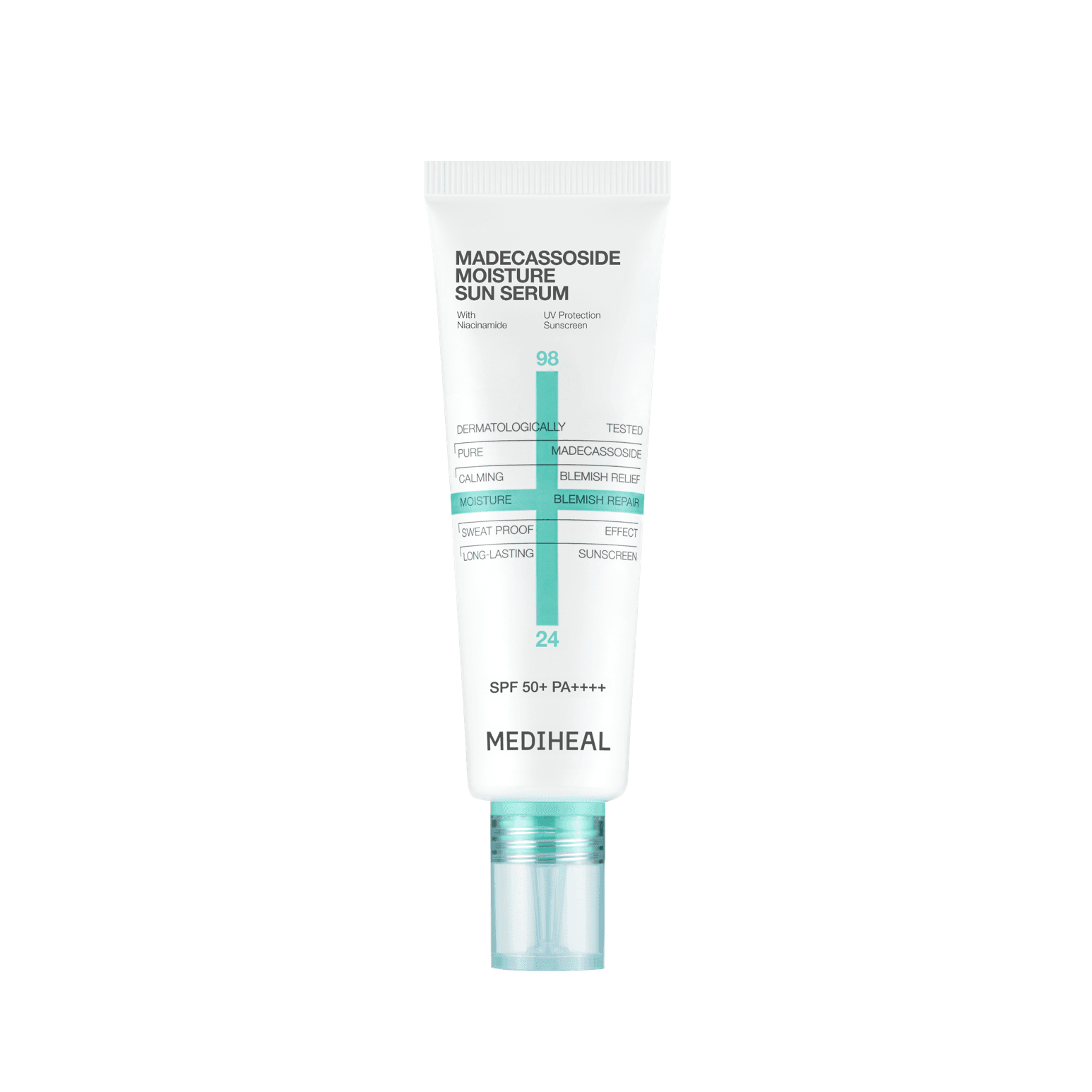 メディヒール マデカソサイド モイスチャー サンセラム 50ml (SPF50+), 1個