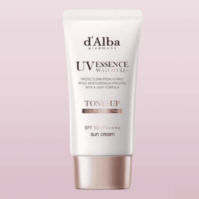 ダルバ ウォーターフル ヴィーガン ピンク トーンアップ サンクリーム 50ml (SPF50+)