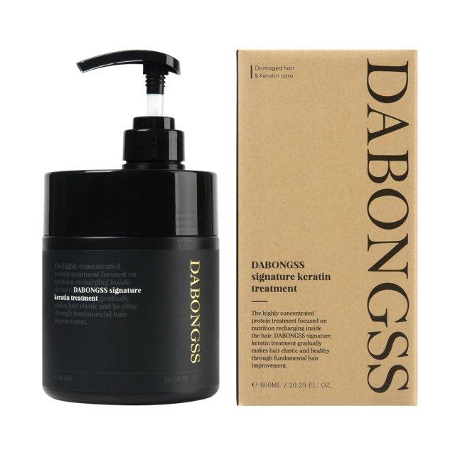 ダボンス シグネチャー ケラチン プロテイン クリーム クリニック トリートメント ベビーパウダーの香り、600ml、1個