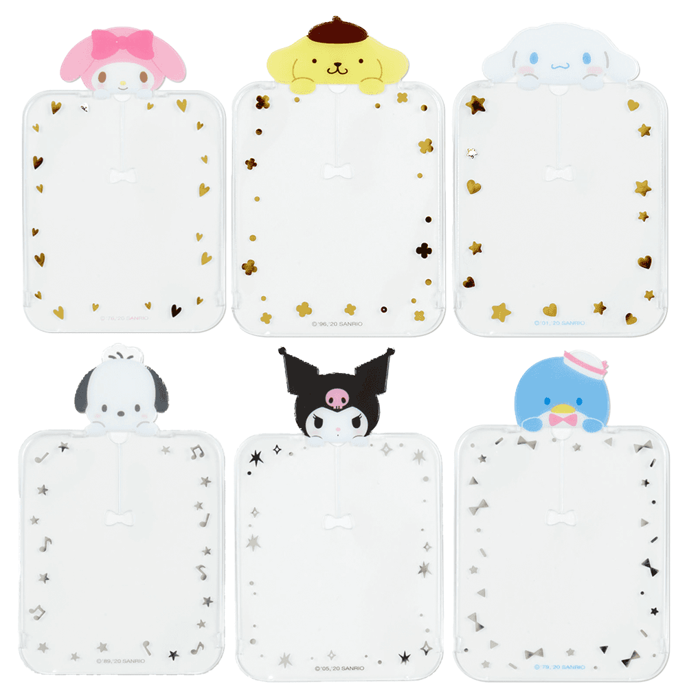 Sanrio ワクワクシリーズ アクリルキーリング キーホルダーカバー ポストカードカバー