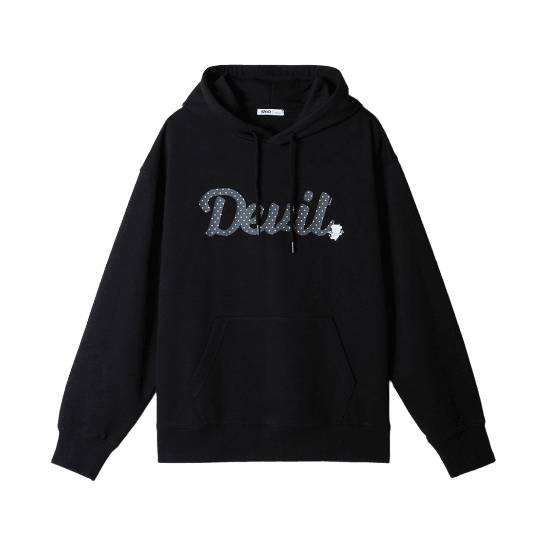 M SPAO x GANADI 天使と悪魔 フーディー ブラック SPMHF4VU02