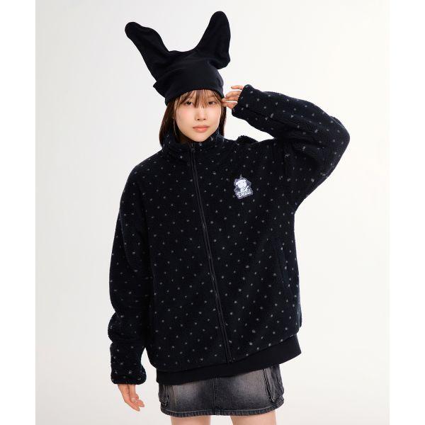 SPAO GANADI 天使と悪魔 ボアフリース (BLACK)_SPFZF4VU02