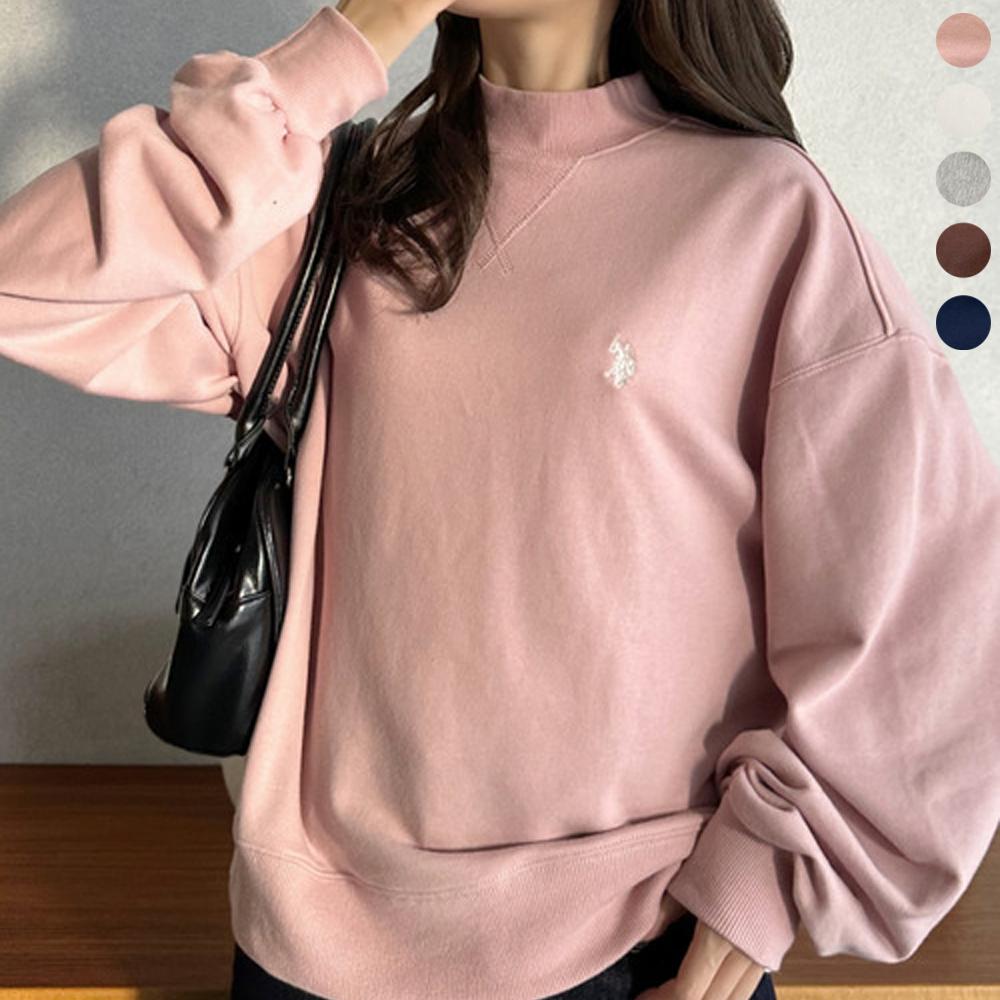 U.S. Polo Assn. ポロ アッスン モックネック スウェットシャツ レディース トップス インナー