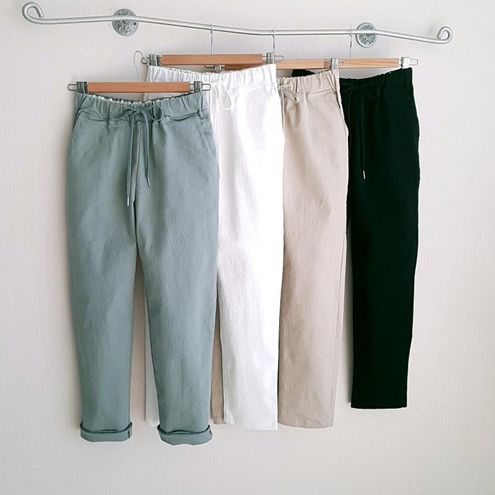 デイリー 春バンディング バギーパンツ 楽ちん ストレートバギーパンツ ビッグサイズ ベージュ 低身長さん向けパンツ 夏 リネン