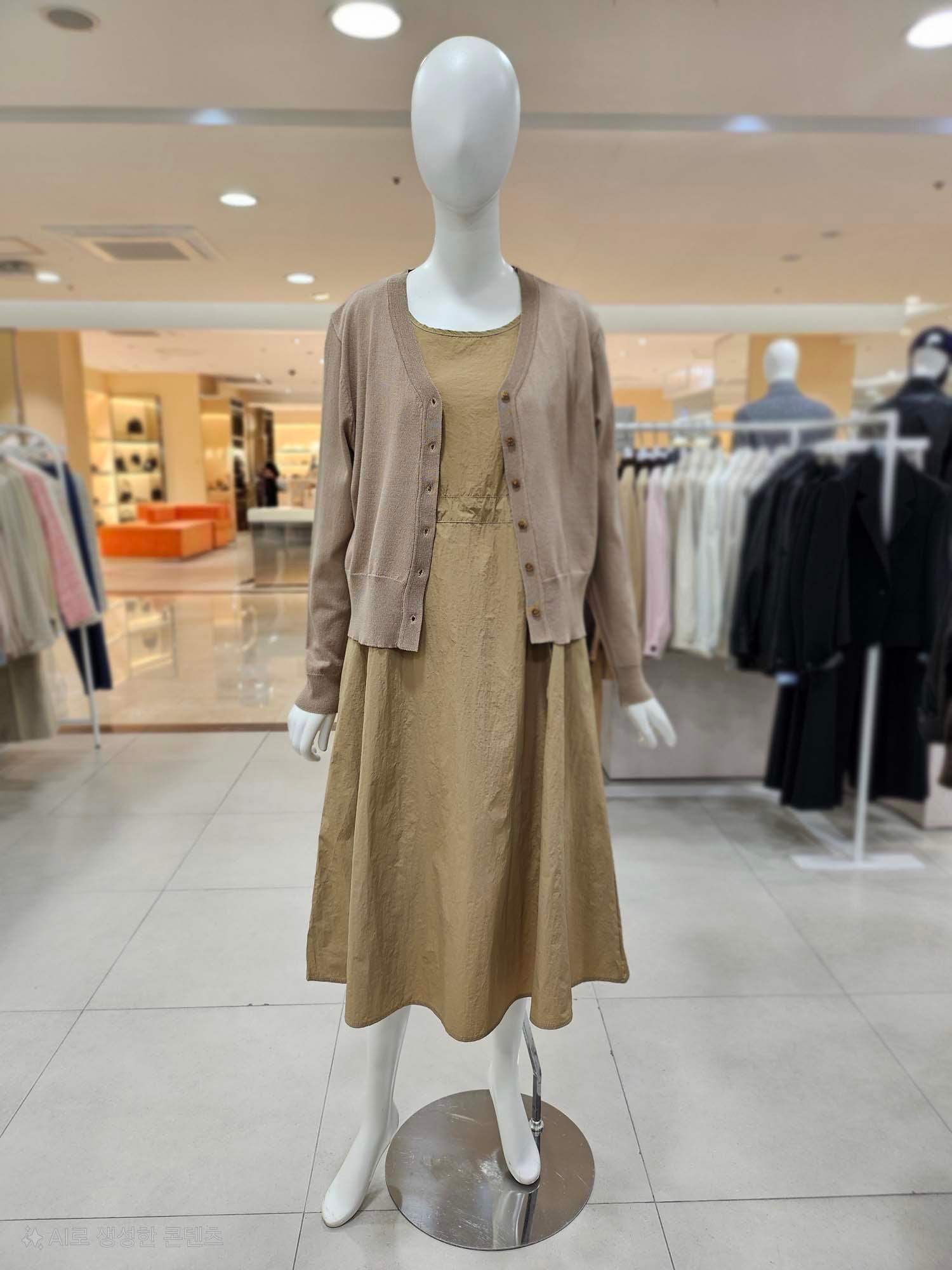 OLIVE des OLIVE カーディガン セットアップ ノースリーブ ストリングワンピース YW6SO803