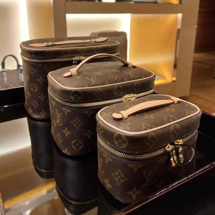 [国内百貨店] LOUIS VUITTON ニース ナノ ミニ BB バニティバッグ メイクアップケース モノグラム