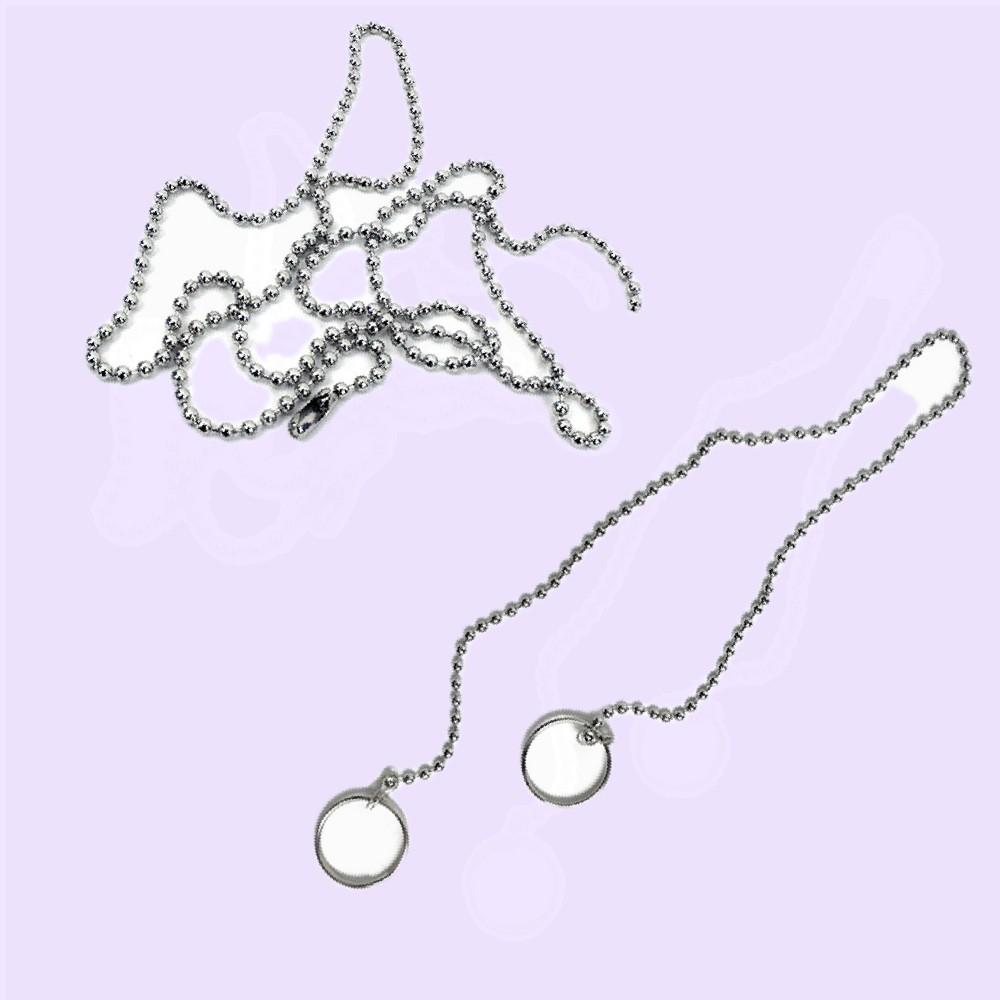 ネックレスチェーン 銀チェーン 軍用チェーン ブレスレットチェーン アクセサリー 強キャラ