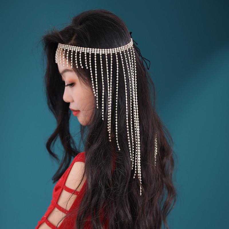 キュービックチェーン ヘッドドレス エキゾチック ウエストベルト レディース ボヘミアン クリスタル ジュエリー ヘアアクセサリー ワンサイズ ゴールドチェーン