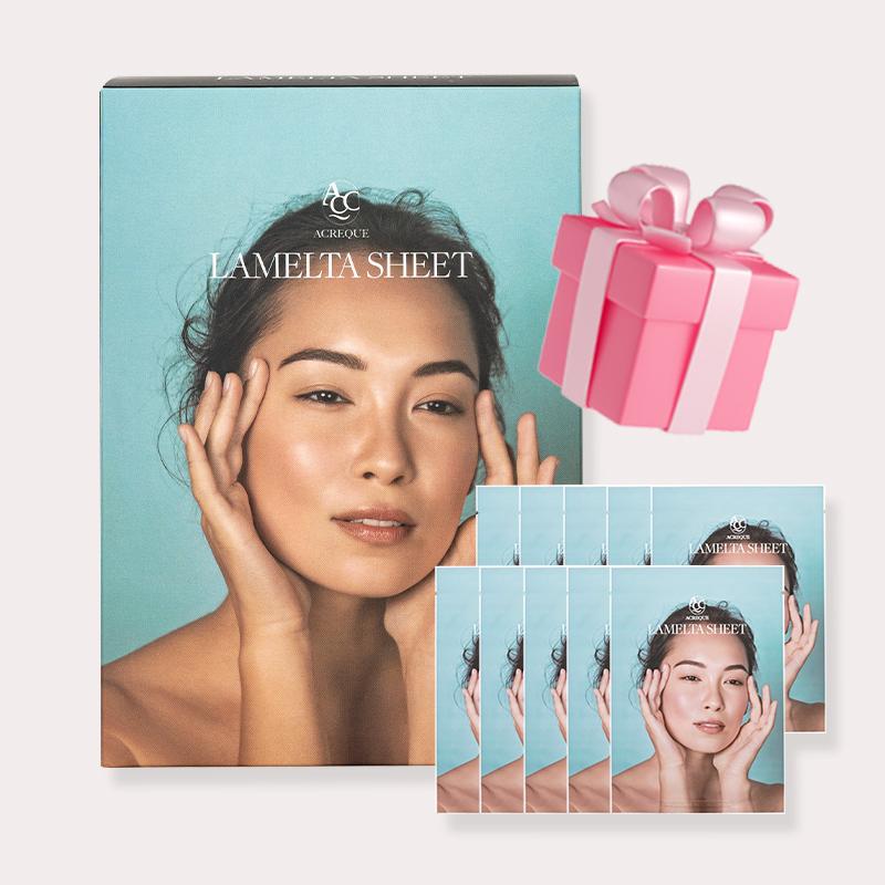 エクリク ラメルタシート 施術者向け 速乾性 病院 水滴 朝用 脂性肌用 マスクパック 1箱