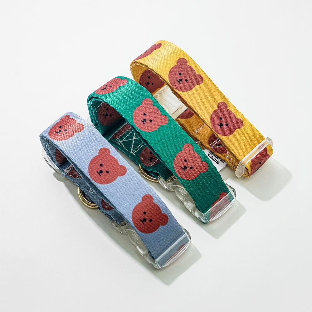 ワルツ クマ柄 犬用リード 猫用リード 小型犬 中型犬 リード S