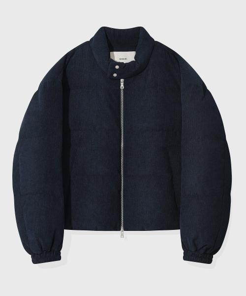 [KIMUAR] コーデュロイ ハリントン RDS ダウンジャケット_ネイビー KBEWUIH001NY