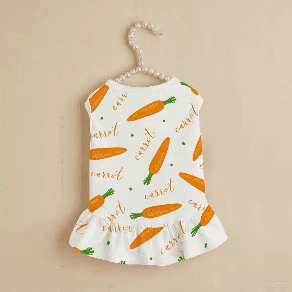 Newdays にんじんキャラクター 夏ワンピース 犬服