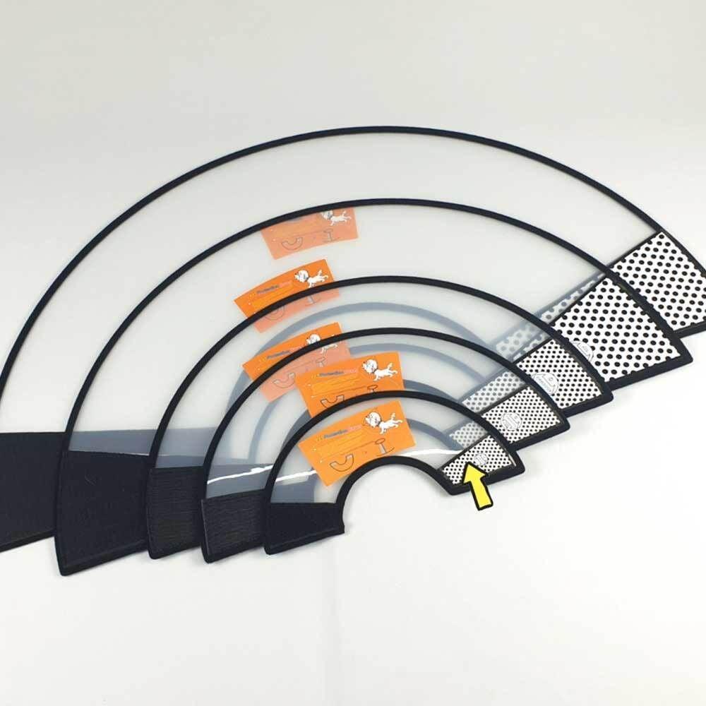 半透明 犬用エリザベスカラー ファンネル 5号 中型犬用エリザベスカラー 猫