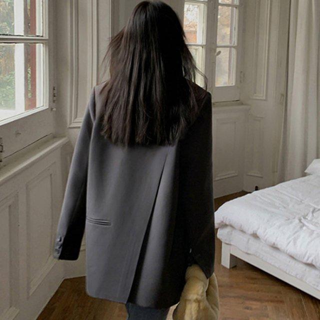 ボーイフィットジャケット ブレザー スーツジャケット テーラード オーバーフィット バックベント ジャケット