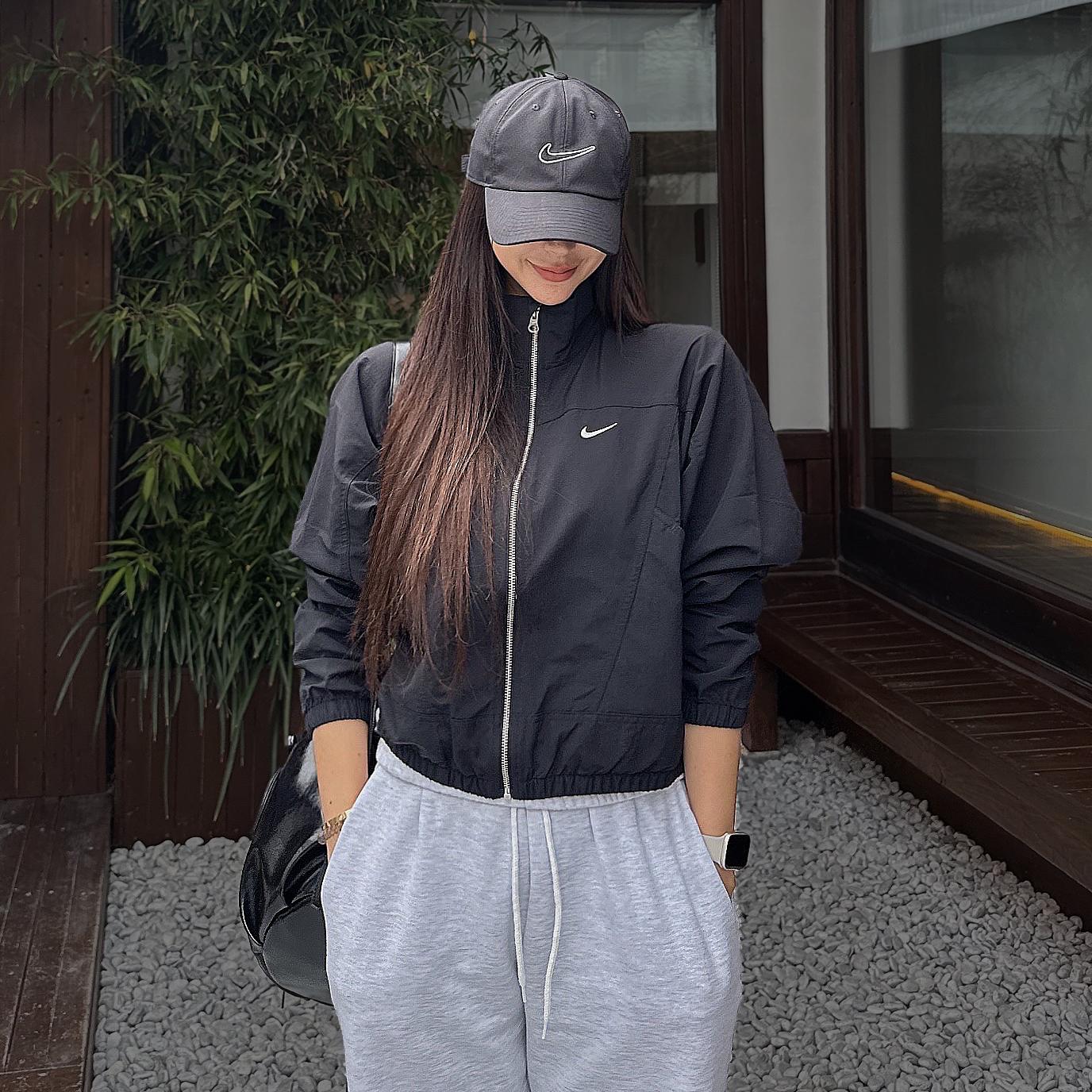 ナイキ ウインドブレーカー クロップドジャケット レディース オーバーサイズ (4color)