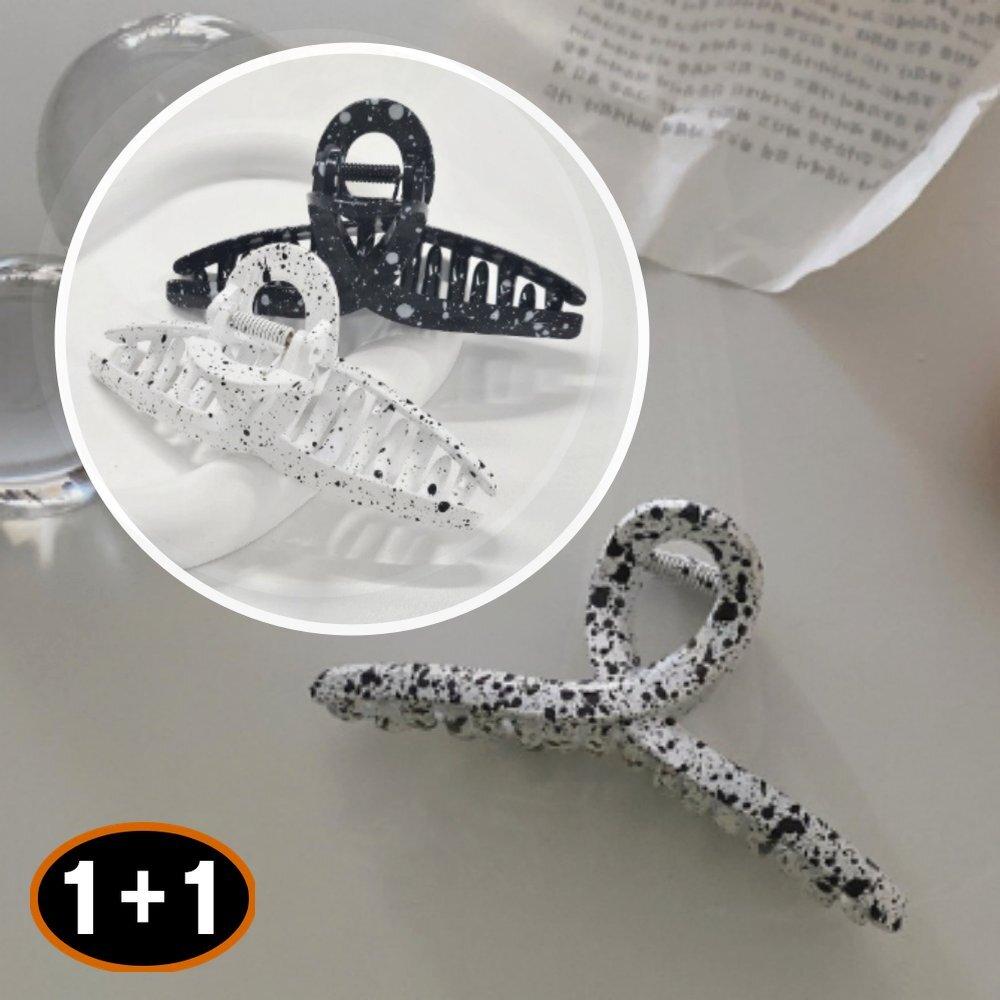 1+1 洗練されたダッカピン ユニークなヘアアクセサリー デイリールック ポイントピン