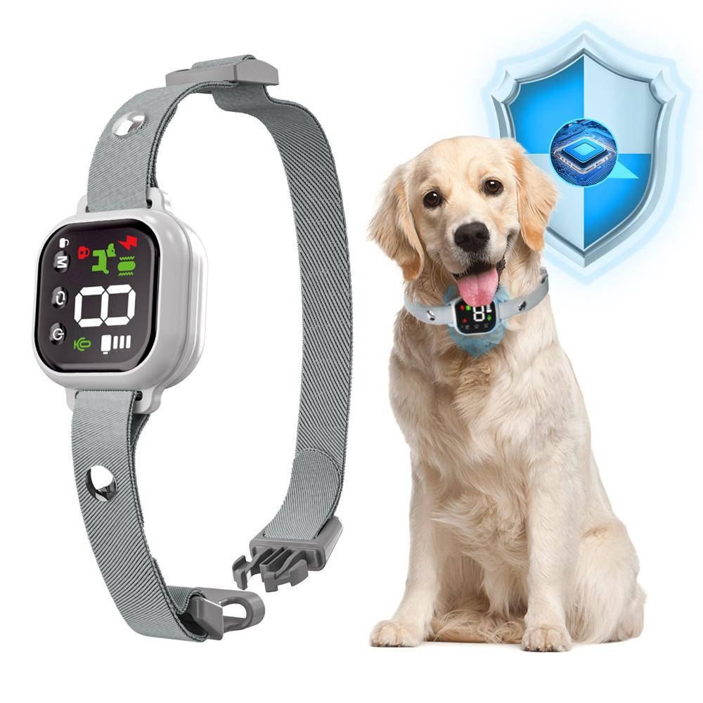 イノール 犬の無駄吠え防止器 3段階 デジタル式 振動刺激式 犬の無駄吠え防止 訓練用品