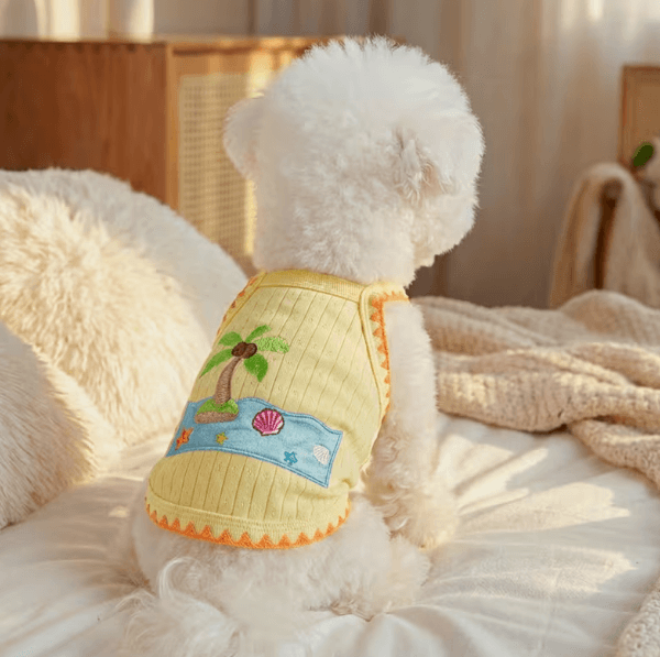 ニューデイズ サマー Tシャツ ヤシの木 プリント 犬服