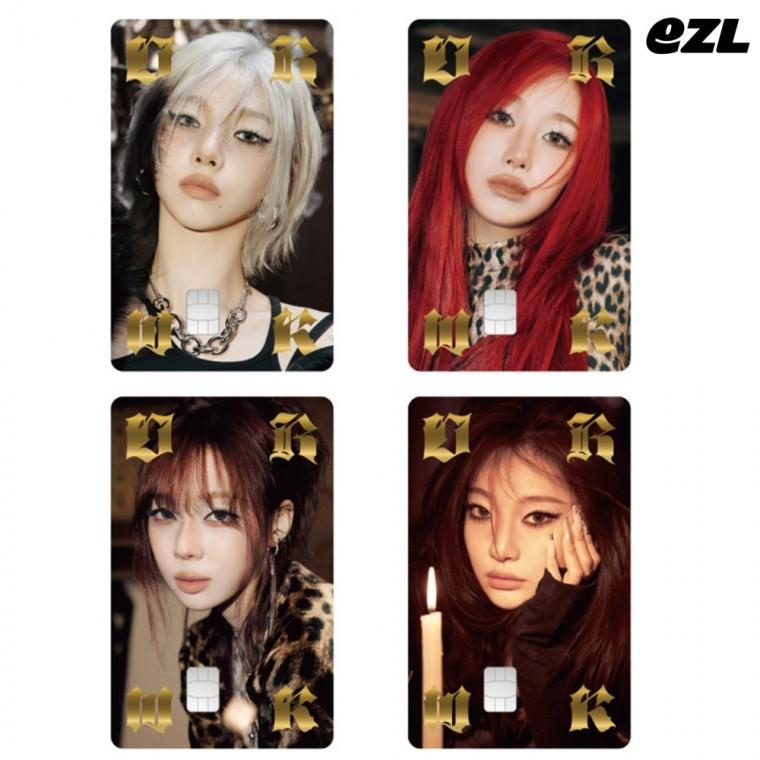 aespa 金箔ホログラム イズル ICカードチャージ式 キャッシュビーカード