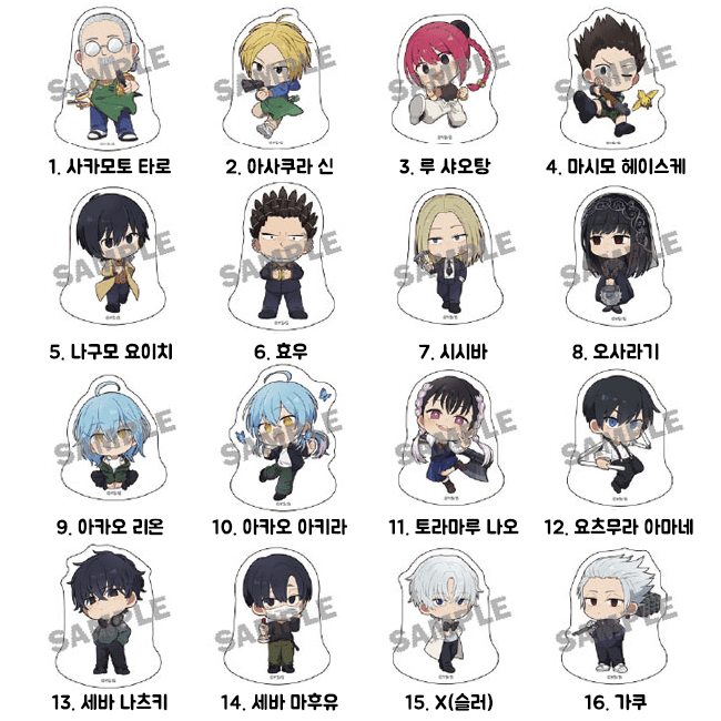 サカモトデイズ 確定グッズ ミニキャラ ゆらゆらアクリルブロック コレクション TC (全12種 / オプション選択)