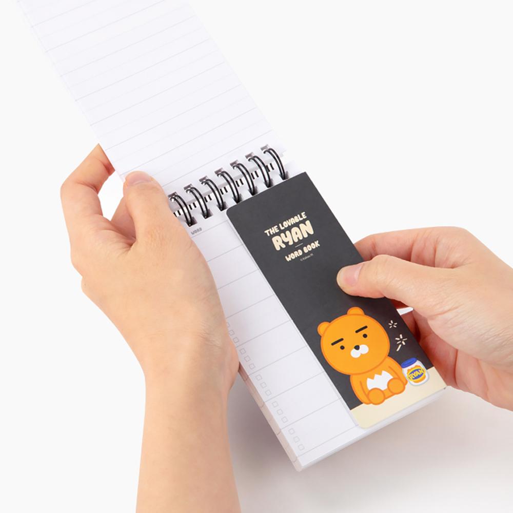 カカオフレンズ 単語帳 スプリング リング綴じ 単語帳 4種 ライアン